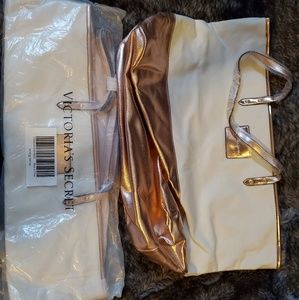 Rose gold Victoria's secret totes
